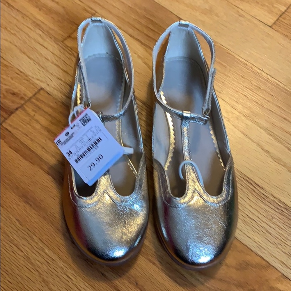Girls Zara ballet flats size 34 brand new